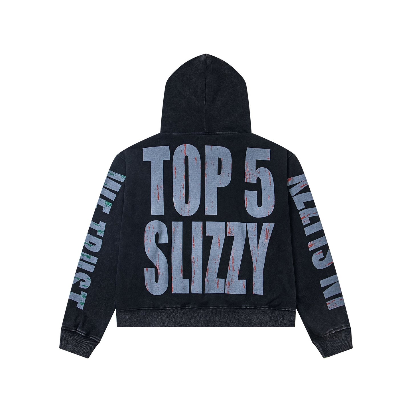 Godspeed Top 5 Slizzy Graphic Hoodie — back