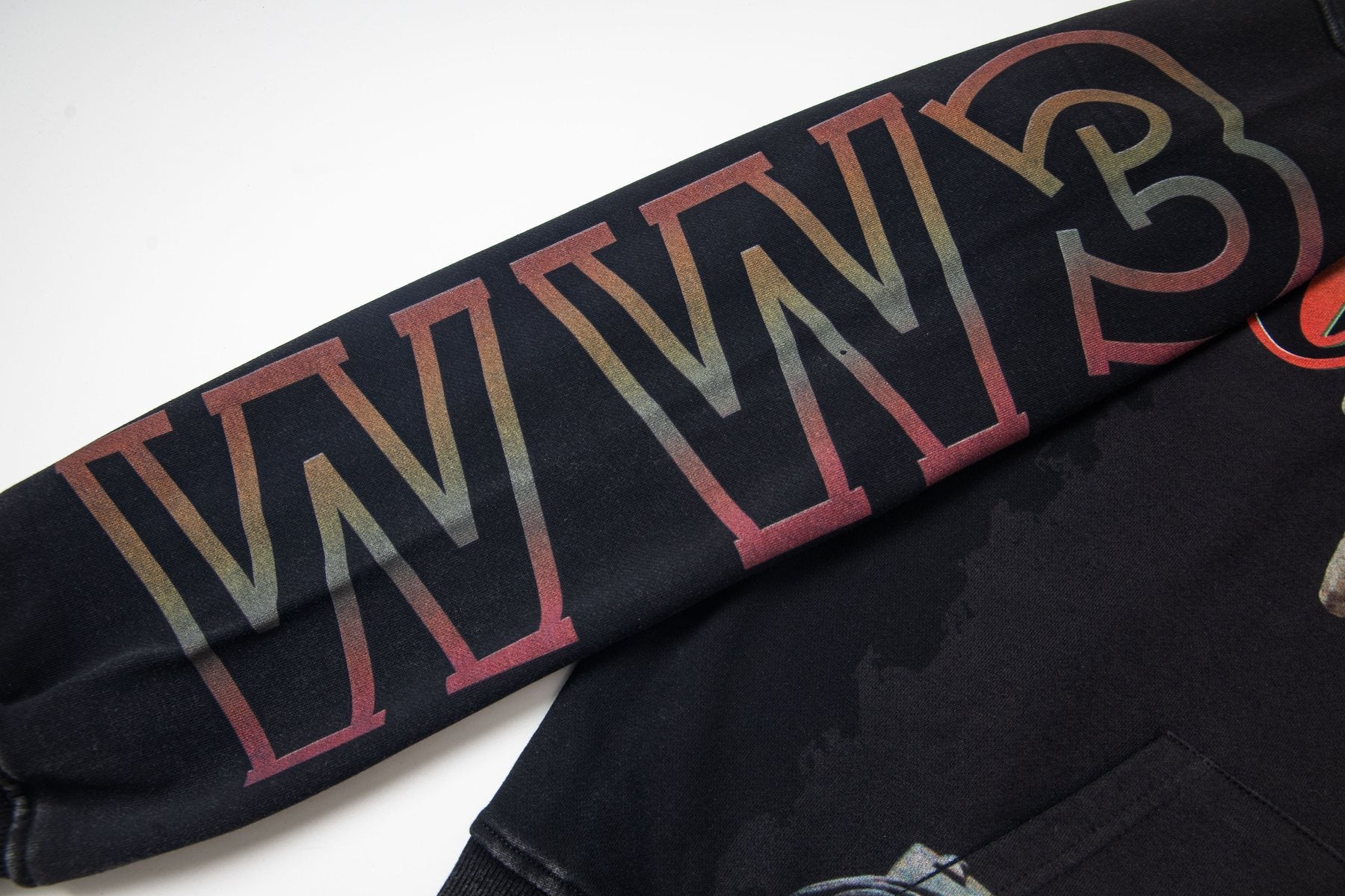 Godspeed Skeleton Hand Graphic Hoodie — detail