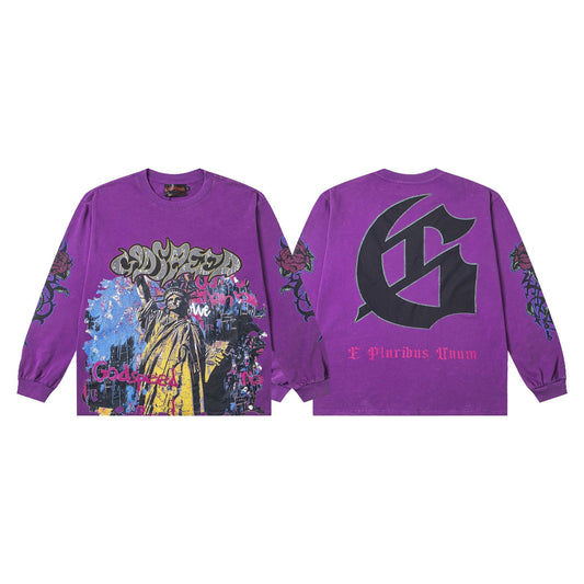 Godspeed E Pluribus Unum Graphic Long-Sleeve T-Shirt — hero