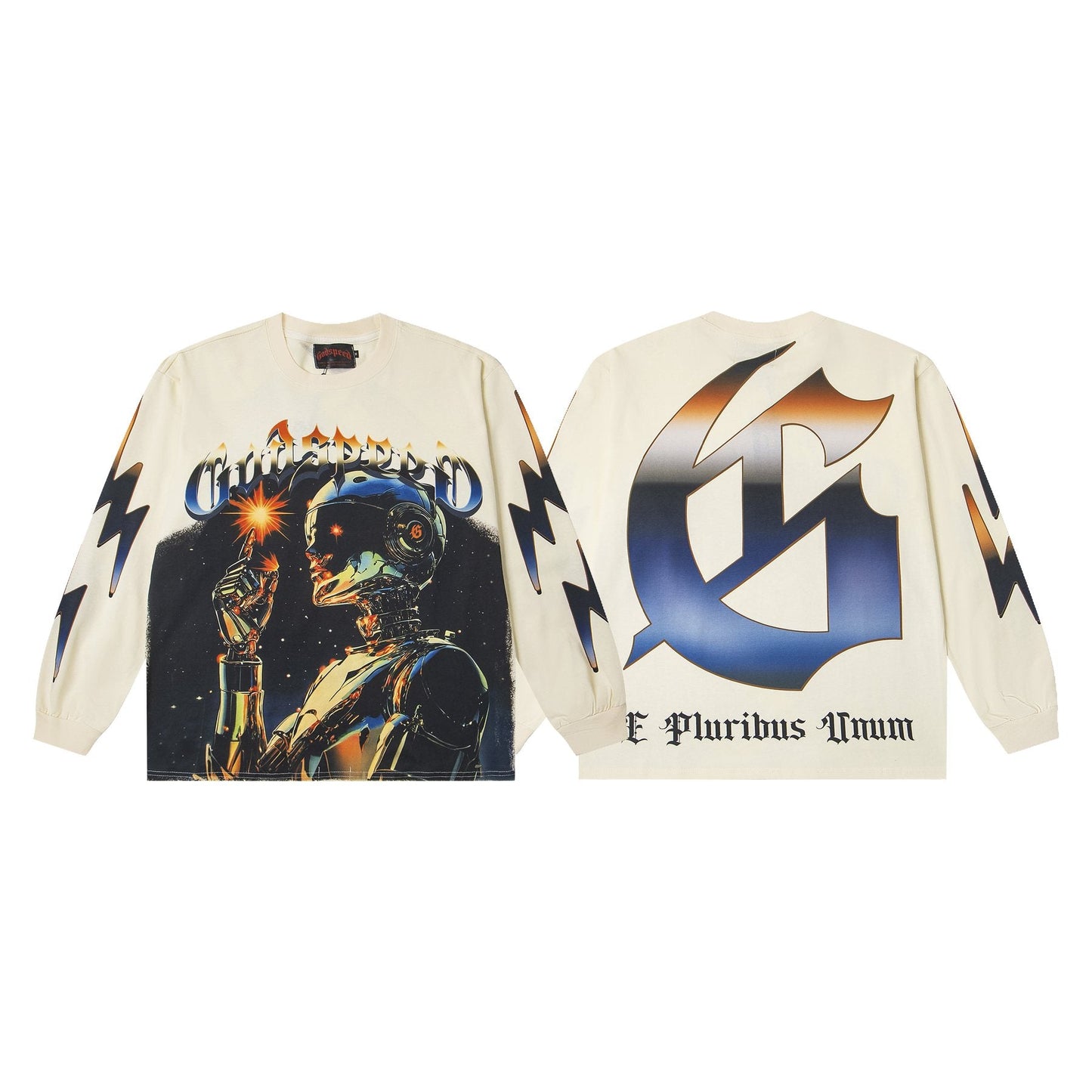 Godspeed E Pluribus Unum Washed Long-Sleeve T-Shirt — front