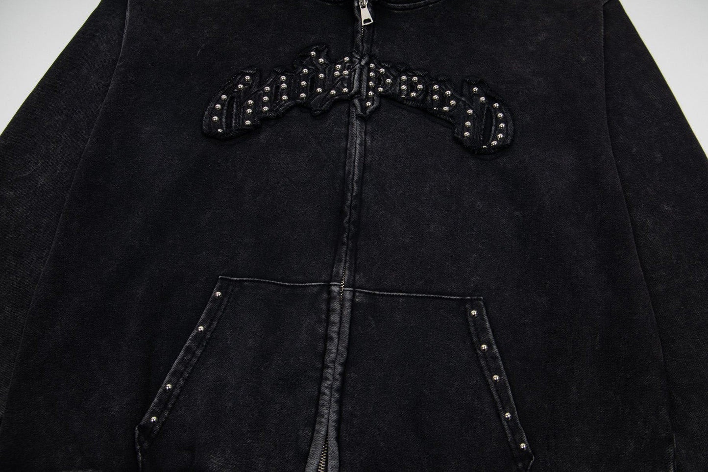 Godspeed Rhinestone-Style Zip Hoodie — detail