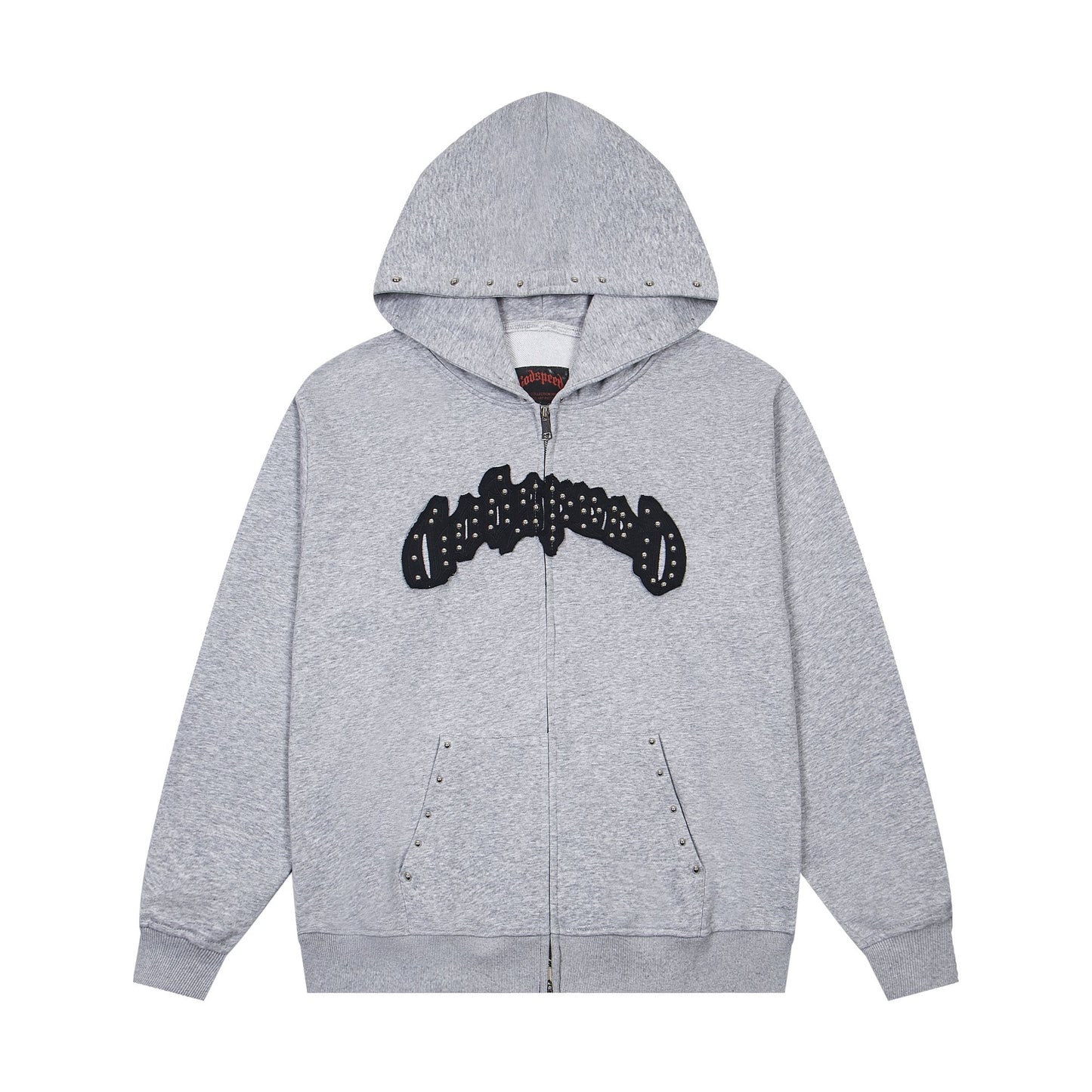 Godspeed Rhinestone-Style Zip Hoodie — hero