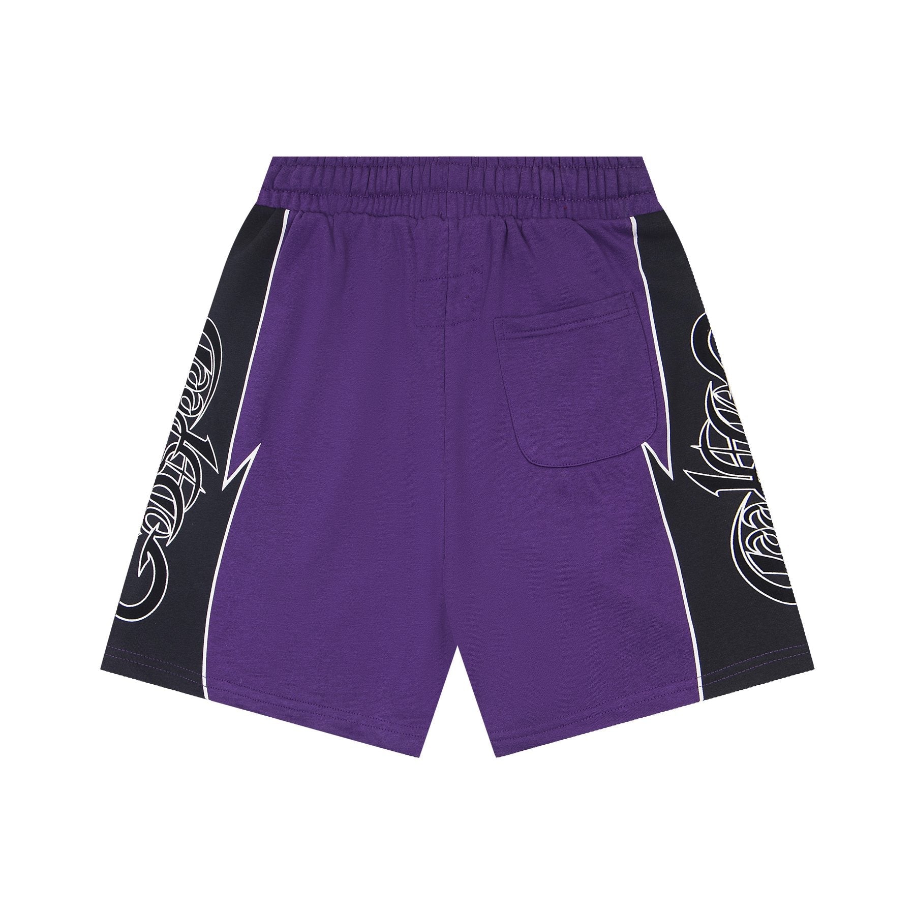 Godspeed Printed Side-Panel Drawstring Shorts — back