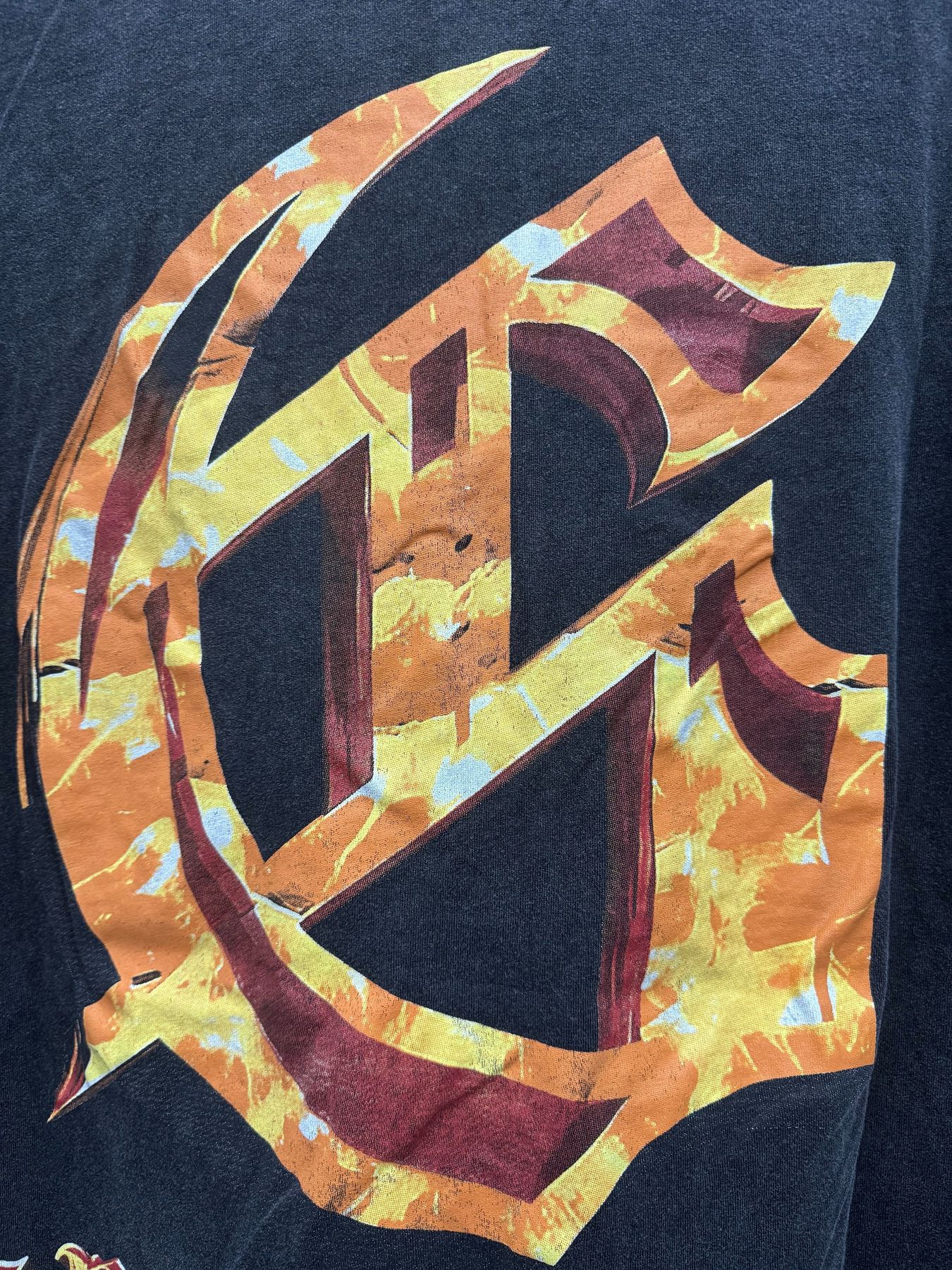 Godspeed Skull Graphic Washed T-Shirt — detail