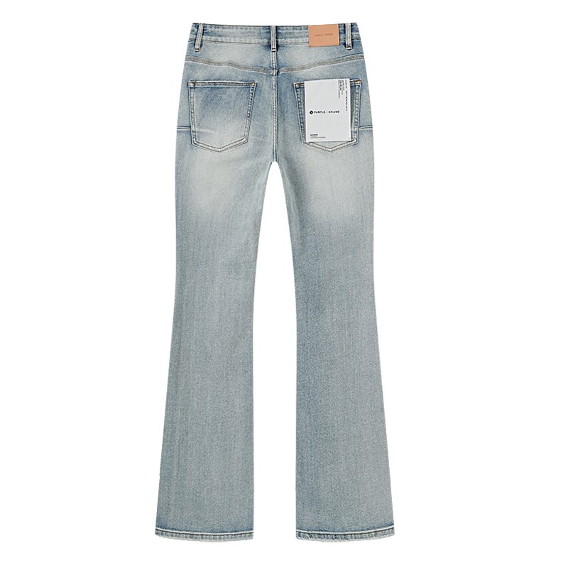 Purple Brand Dot Embellished Flared Jeans — back