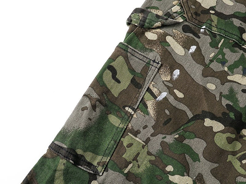 Purple Brand Green Camouflage Utility Pants — detail