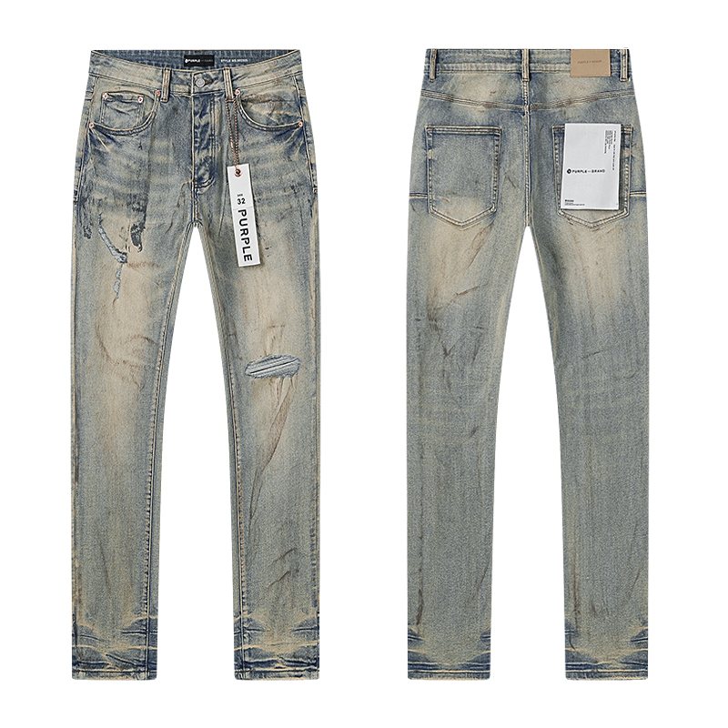 Purple Brand Light Blue Distressed Jeans — hero