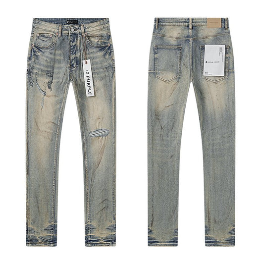 Purple Brand Light Blue Distressed Jeans — hero