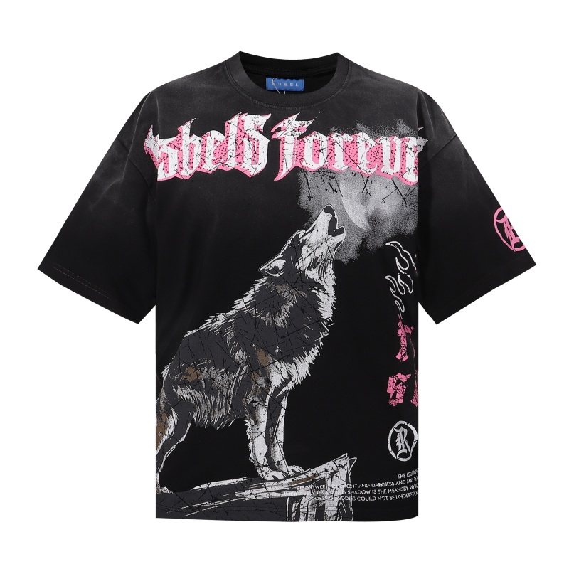 R3BEL Howl Wolf Graphic T-Shirt — hero