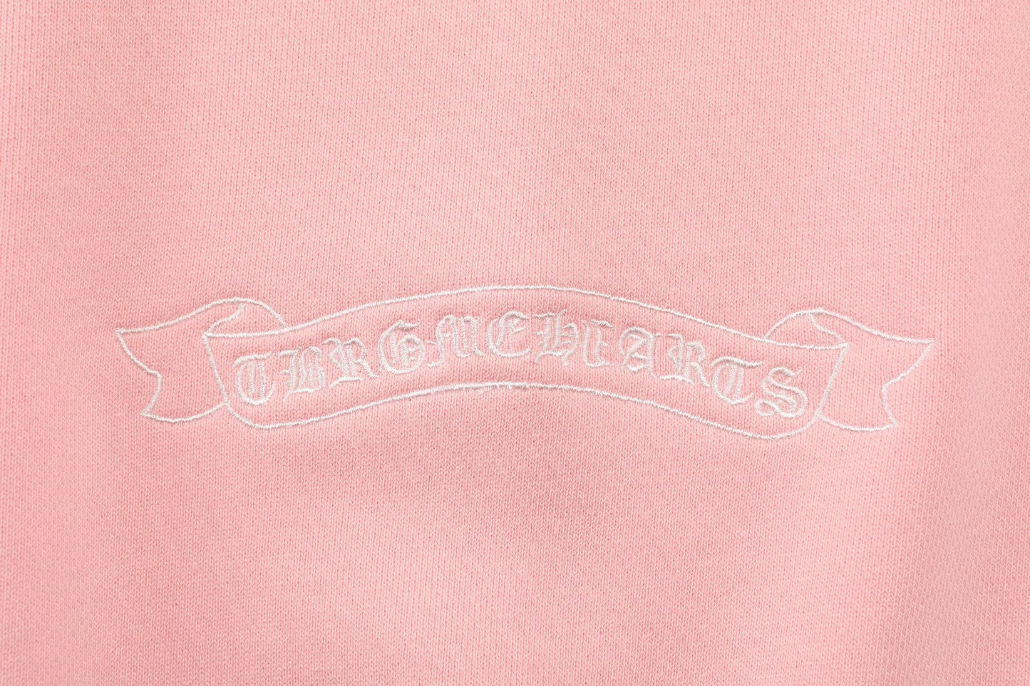 Chrome Hearts Pink Graphic Applique Crewneck Sweatshirt — detail