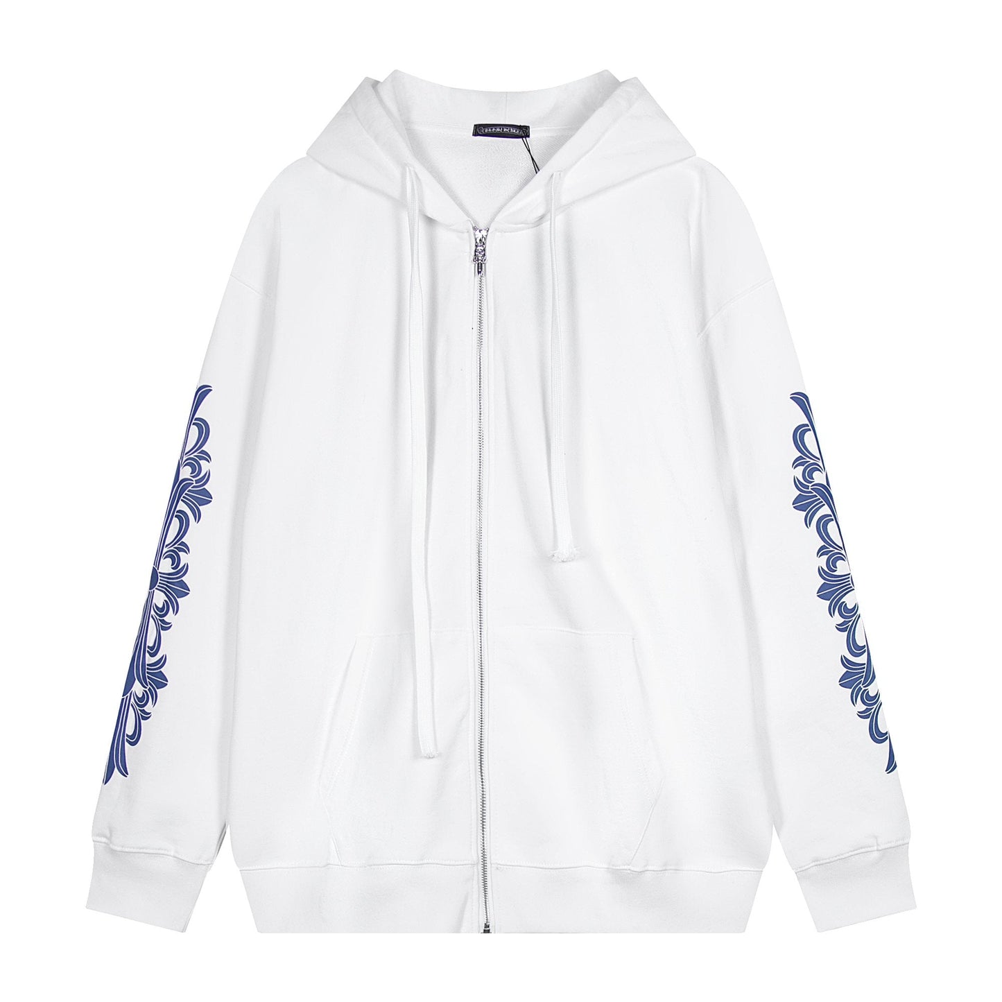 Chrome Hearts Blue Sleeve Graphic Zip Hoodie — hero