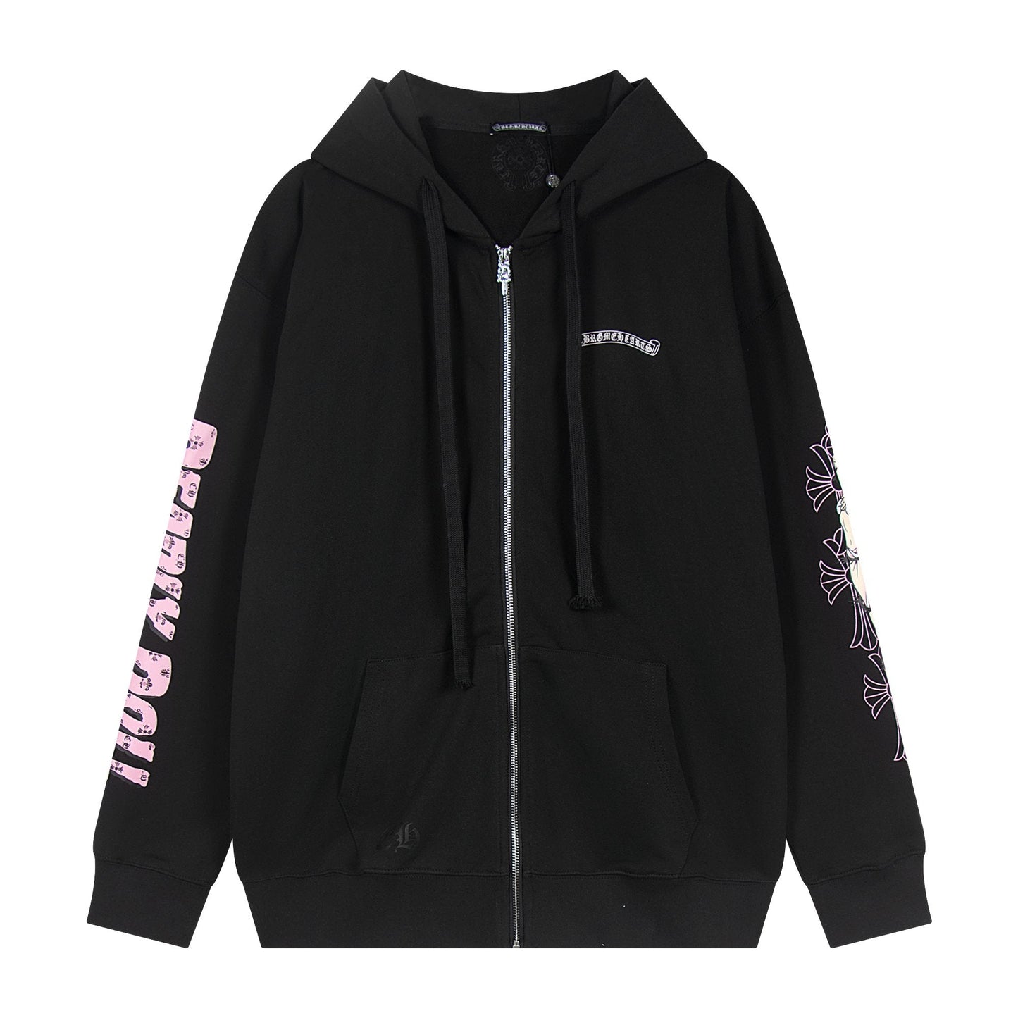 Chrome Hearts Anime Floral Zip-Up Hoodie — hero