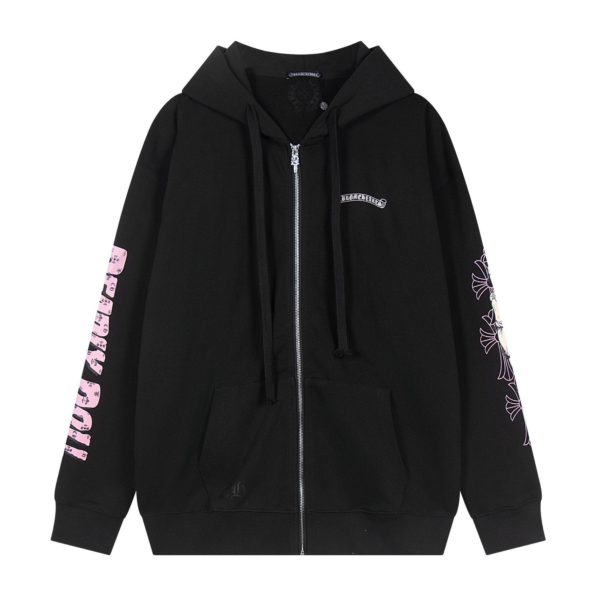Chrome Hearts Anime Floral Zip-Up Hoodie — hero