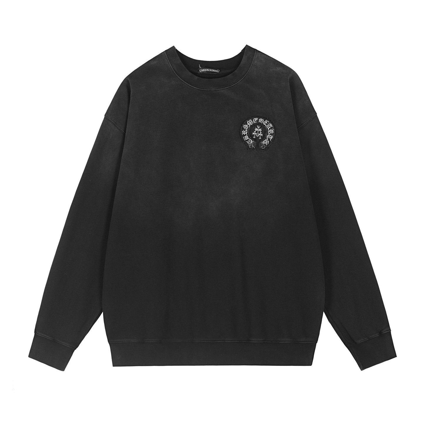 Chrome Hearts Distressed Cross Slogan Graphic Sweatshirt — hero