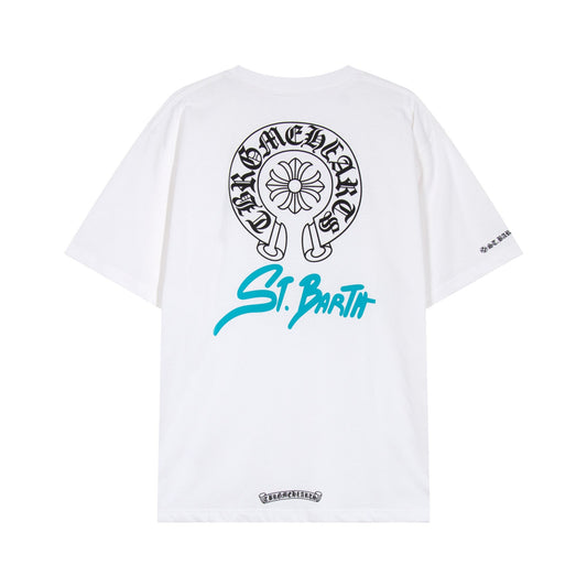 Chrome Hearts Horseshoe Floral Graphic T-Shirt — hero