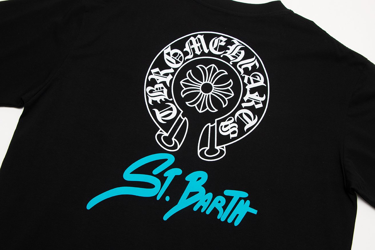 Chrome Hearts Horseshoe Floral Graphic T-Shirt — detail