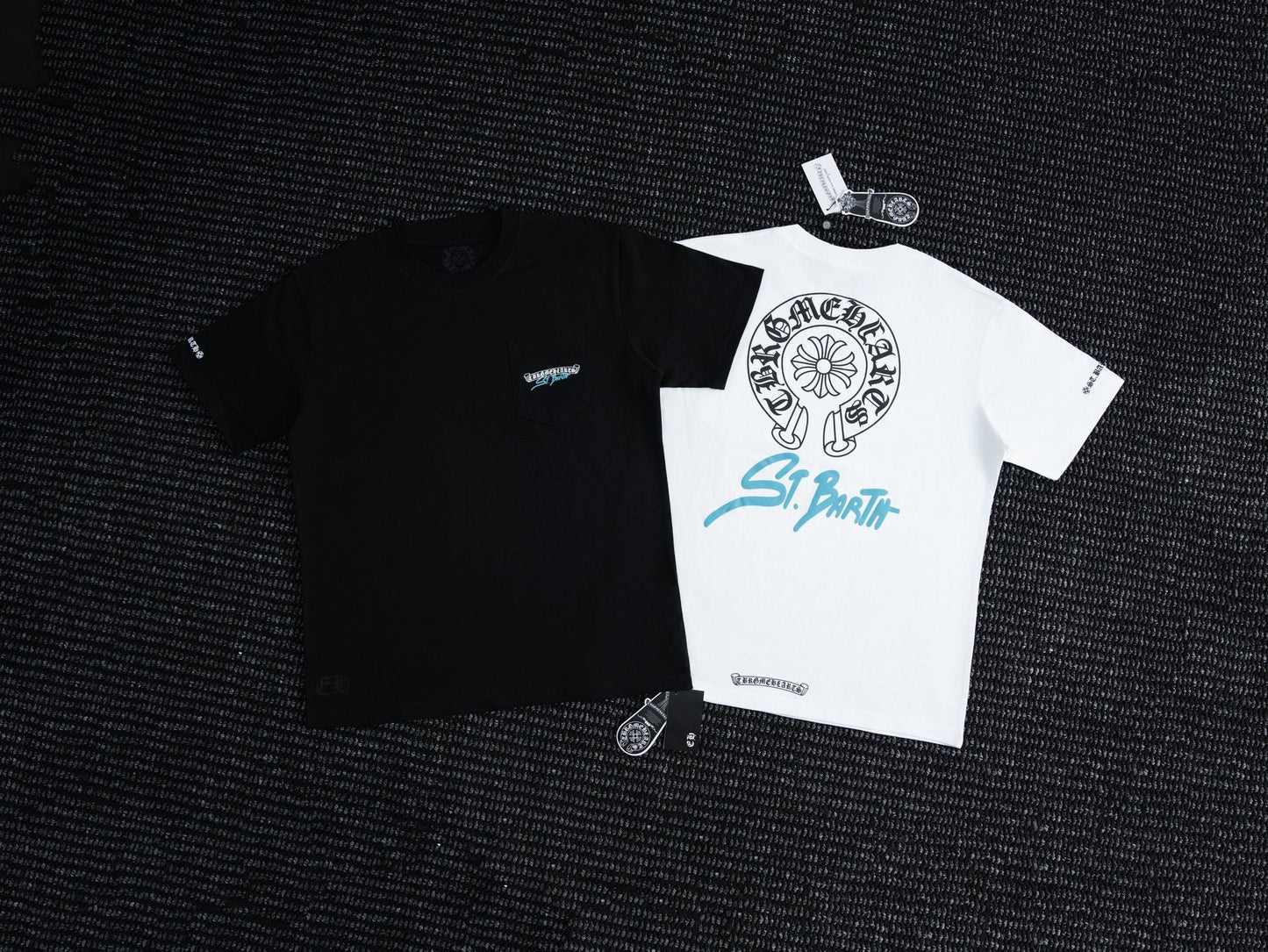 Chrome Hearts Horseshoe Floral Graphic T-Shirt — context
