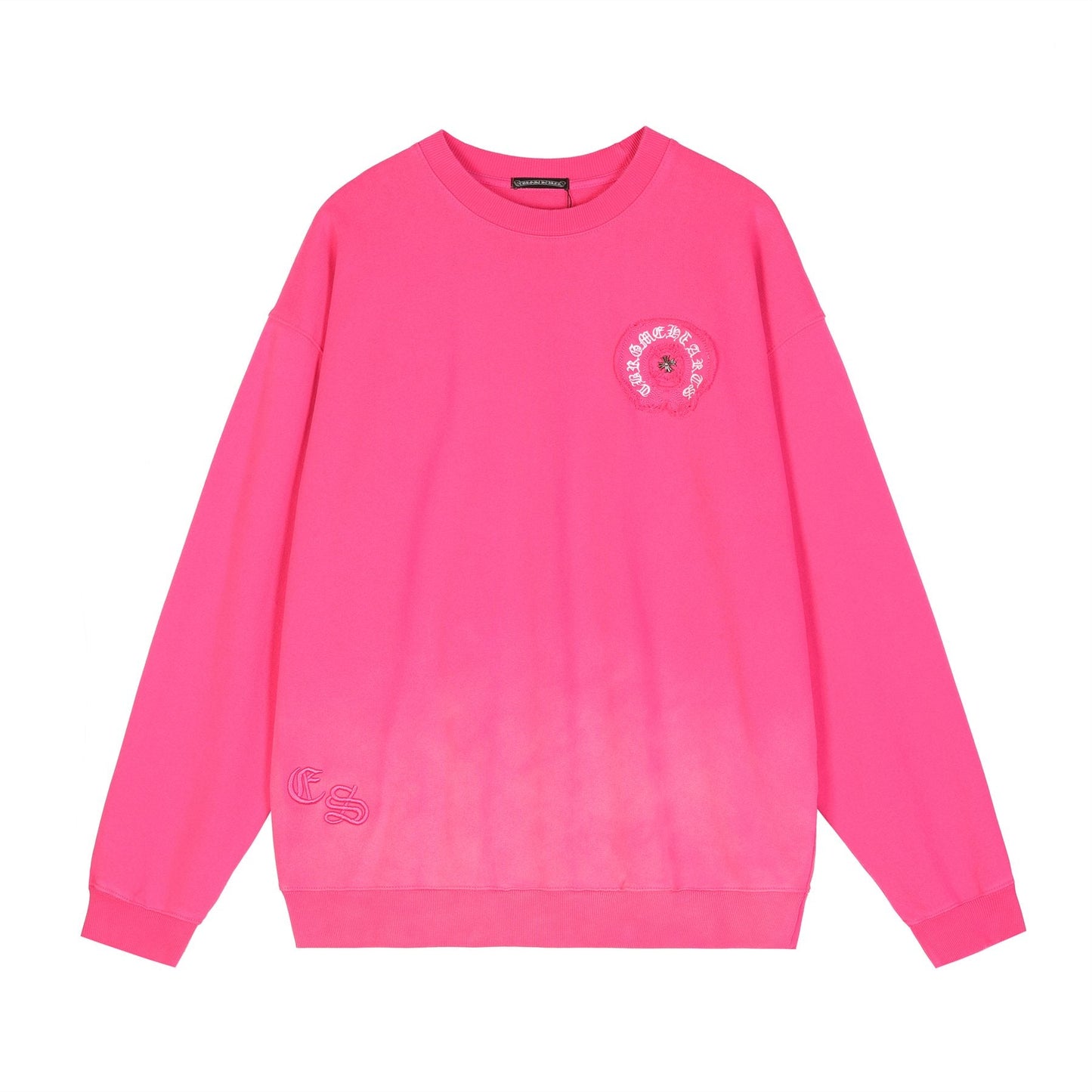Chrome Hearts Horseshoe Graphic Crewneck Sweatshirt — front