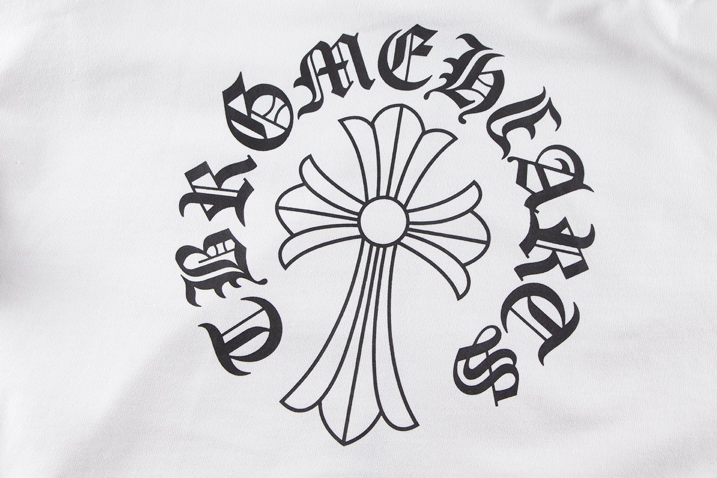 Chrome Hearts Horseshoe Cross Sanskrit Zip Hoodie — detail