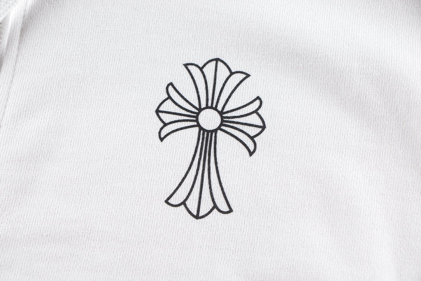 Chrome Hearts Horseshoe Cross Sanskrit Zip Hoodie — detail