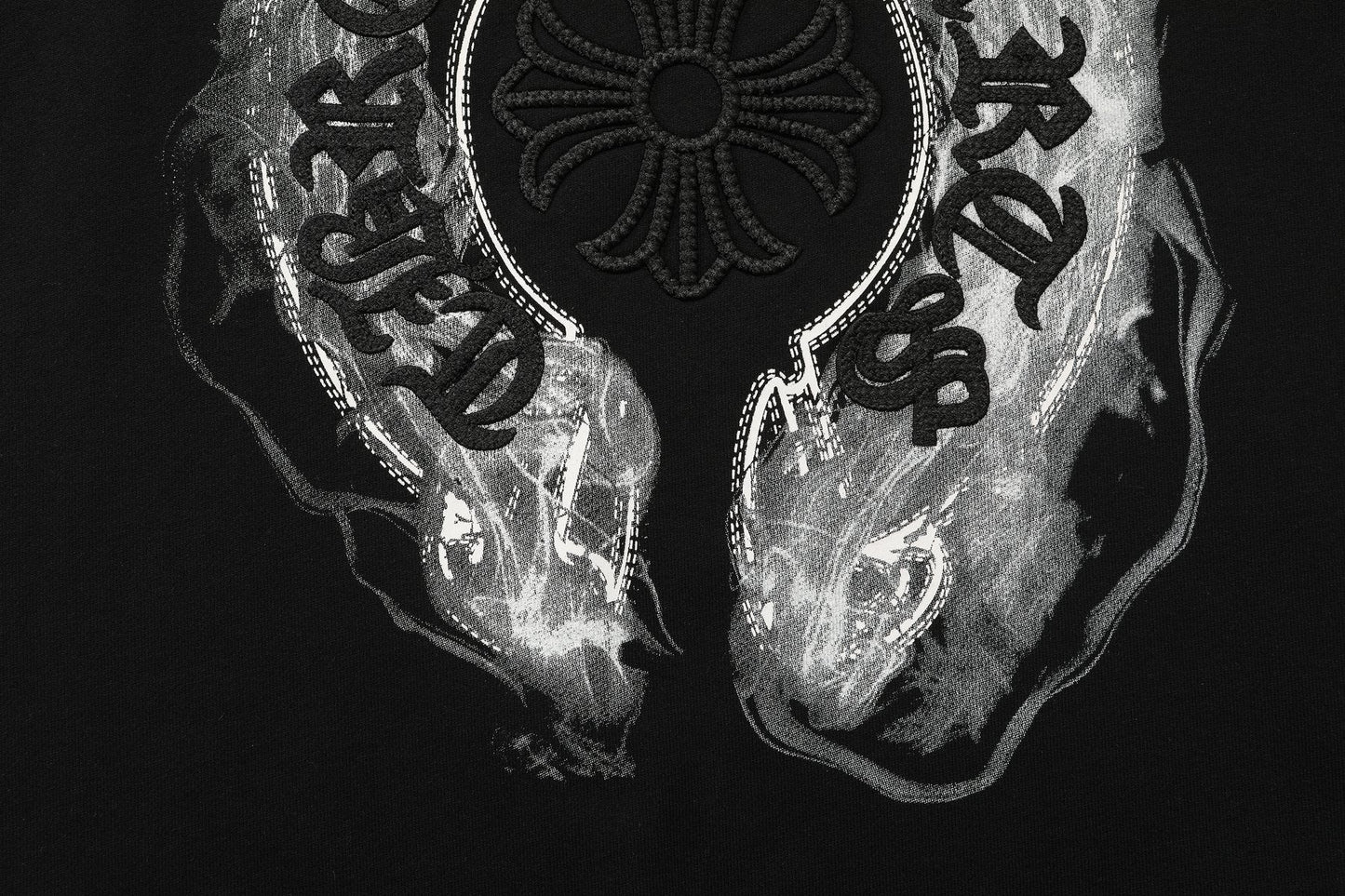 Chrome Hearts Cross Graphic Crewneck Sweatshirt — detail