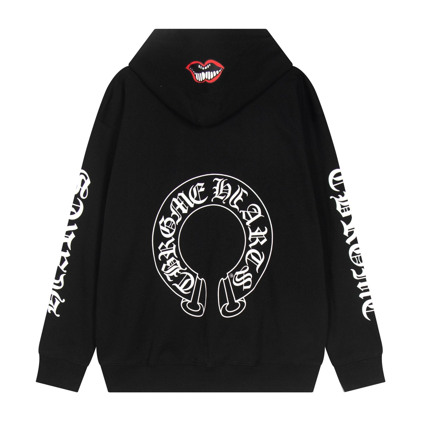 Chrome Hearts Slogan Graphic Hoodie — back
