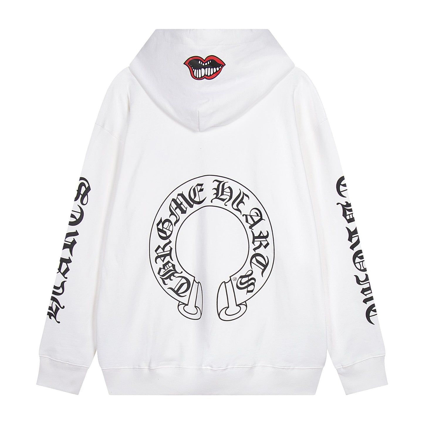 Chrome Hearts Slogan Graphic Hoodie — back