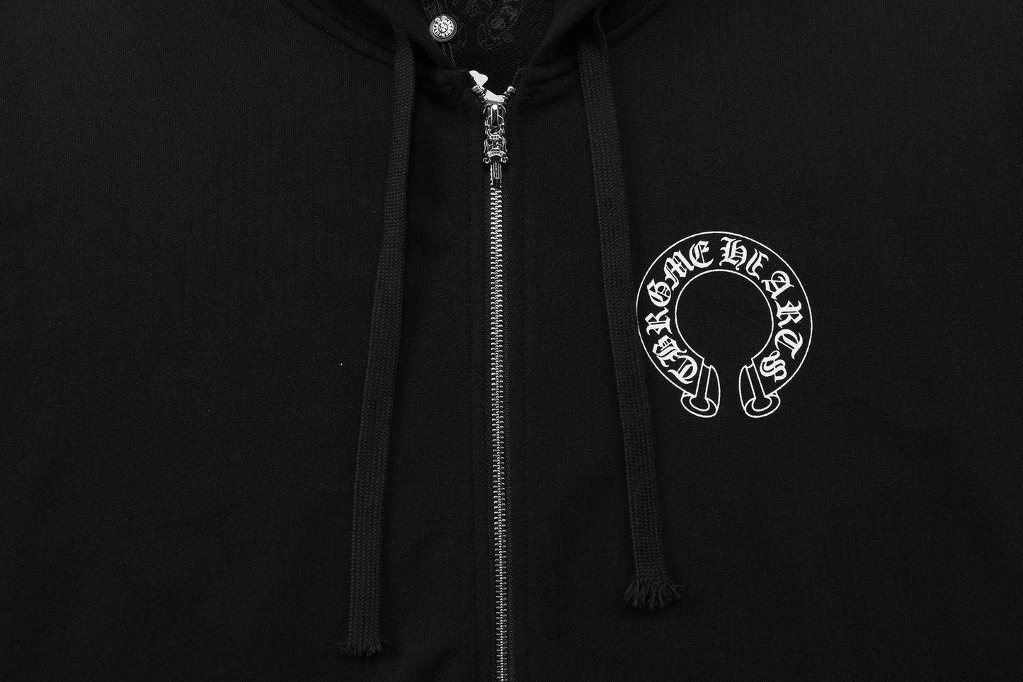 Chrome Hearts Horseshoe Graphic Zip Hoodie — detail