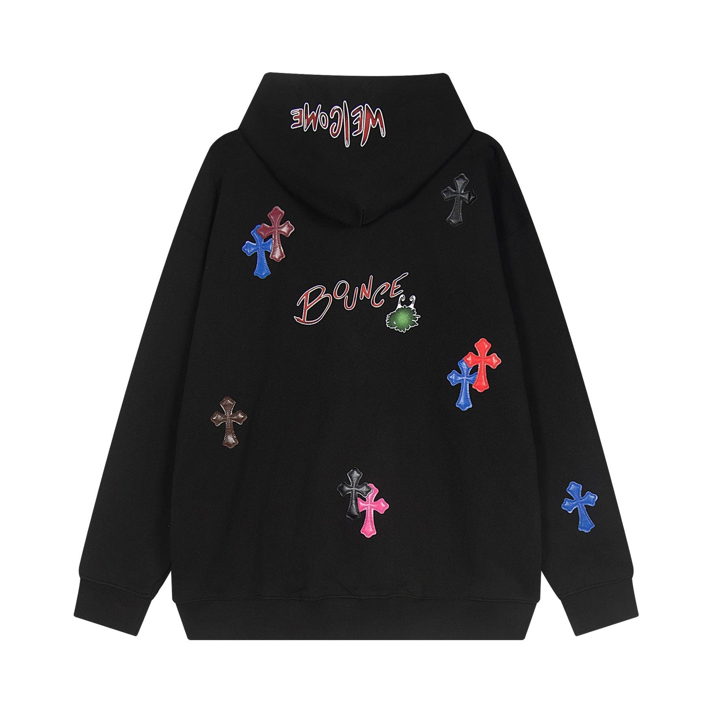 Chrome Hearts Cross Graphic Pullover Hoodie - Black — back