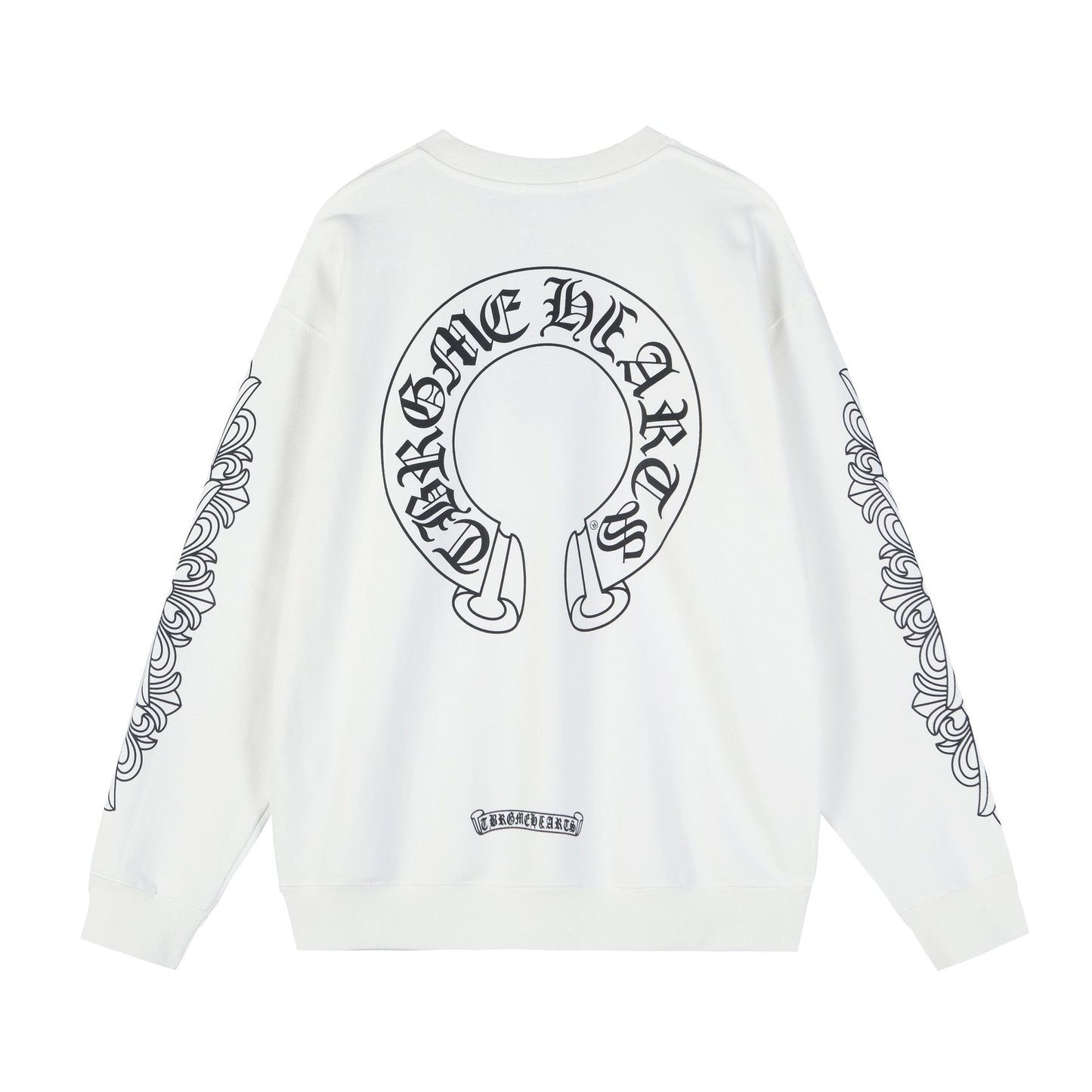 Chrome Hearts Sanskrit Letter Cross Graphic Sweatshirt — back