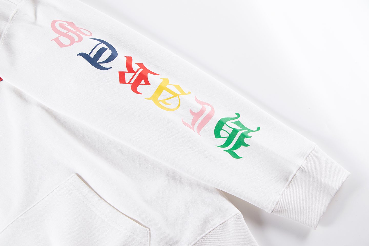 Chrome Hearts Multicolor Cross Graphic Hoodie — detail