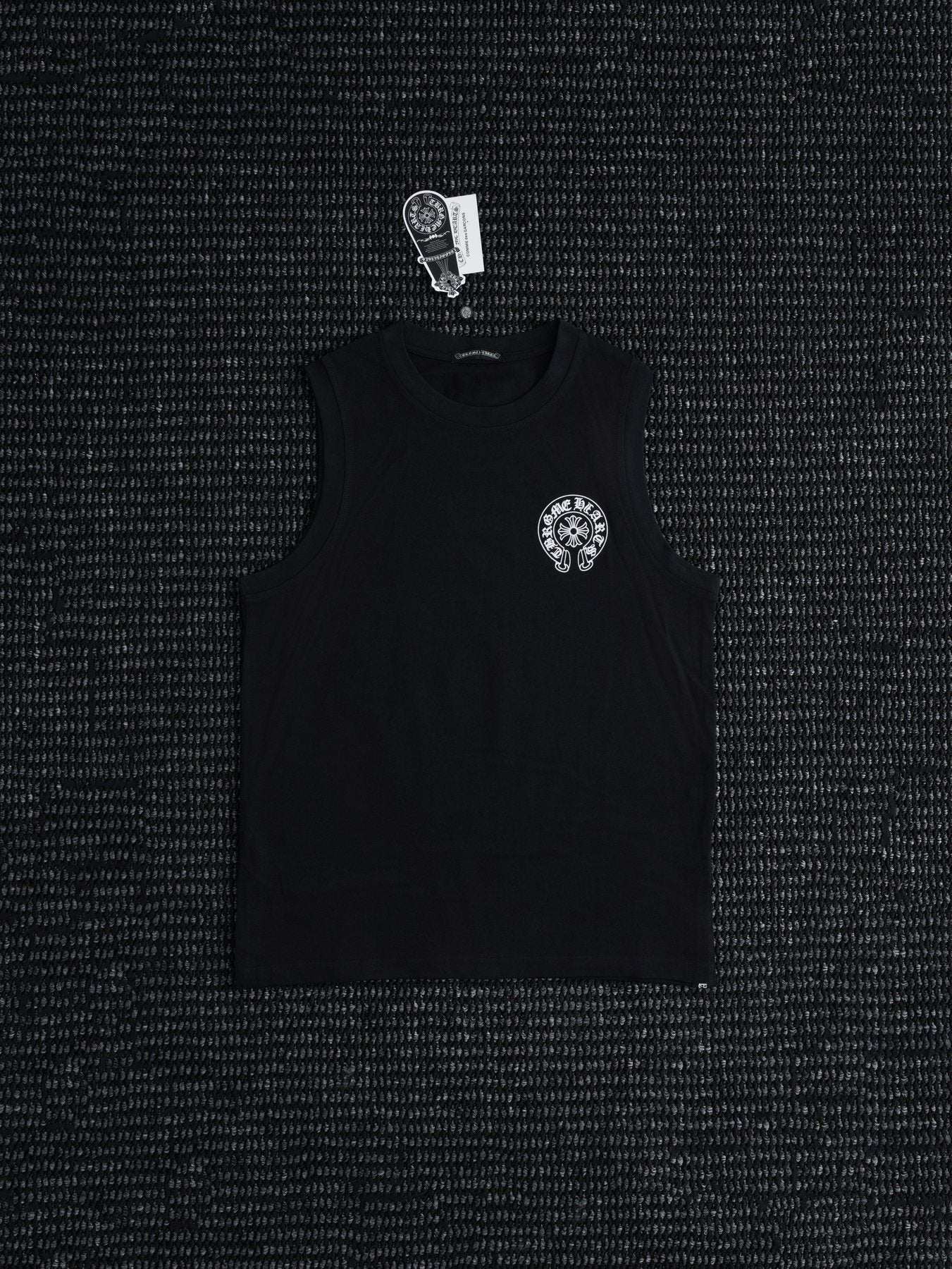Chrome Hearts Rainbow Horseshoe Graphic Sleeveless T-Shirt — front