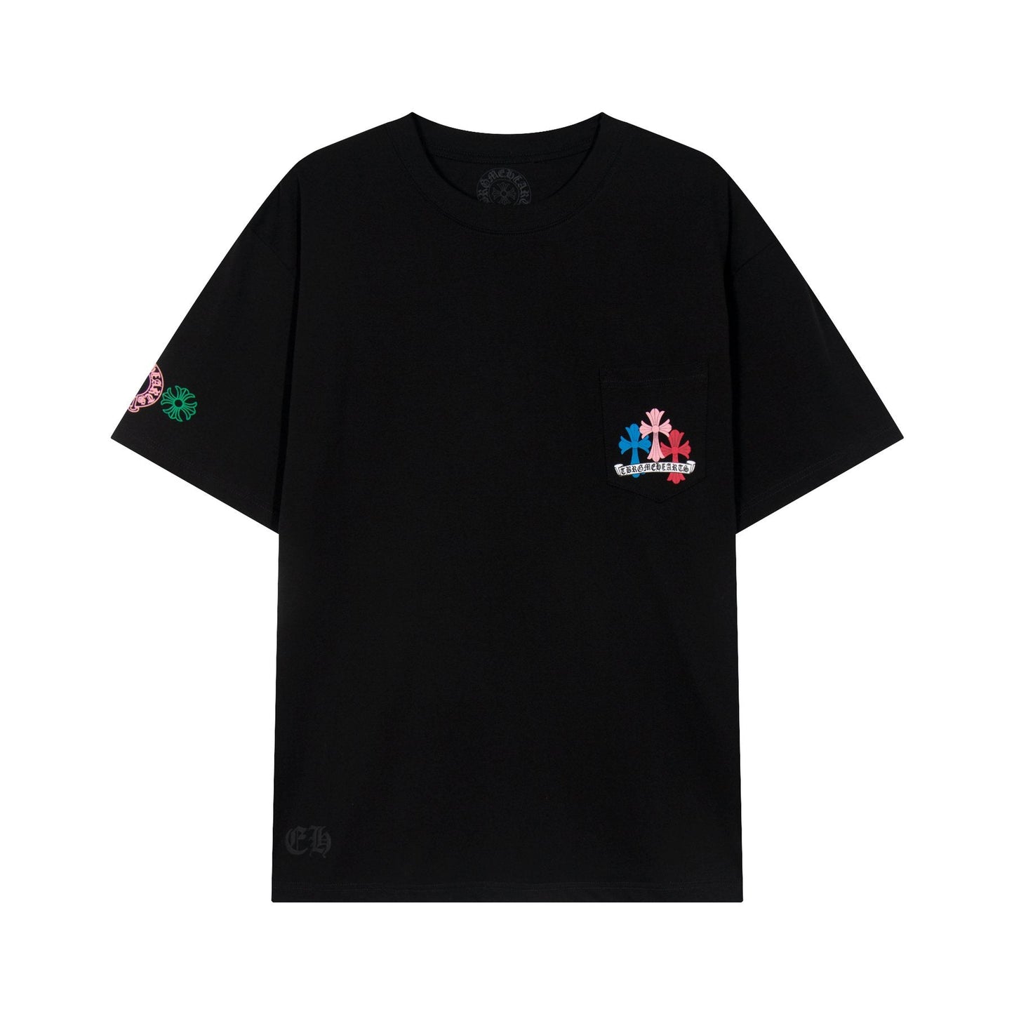 Chrome Hearts Sanskrit Rainbow Cross Graphic T-Shirt — front