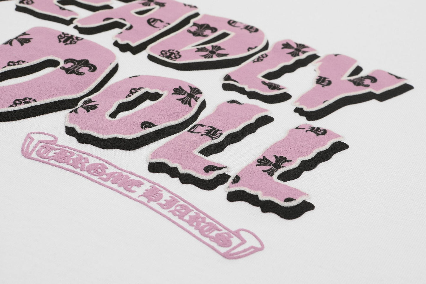 Chrome Hearts Deadly Doll Girl Graphic Short-Sleeve T-Shirt — detail