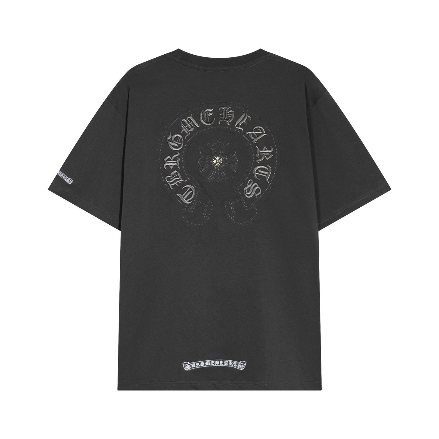 Chrome Hearts Horseshoe Floral Graphic T-Shirt — back