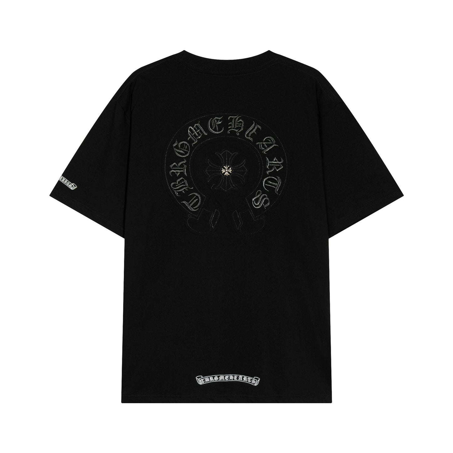 Chrome Hearts Horseshoe Floral Graphic T-Shirt — back