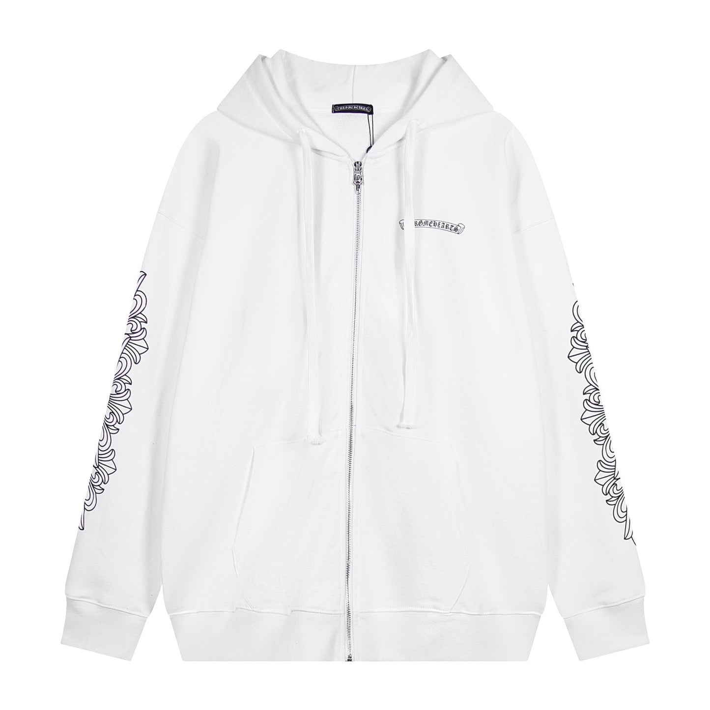 Chrome Hearts Horseshoe Cross Graphic Zip Hoodie — hero