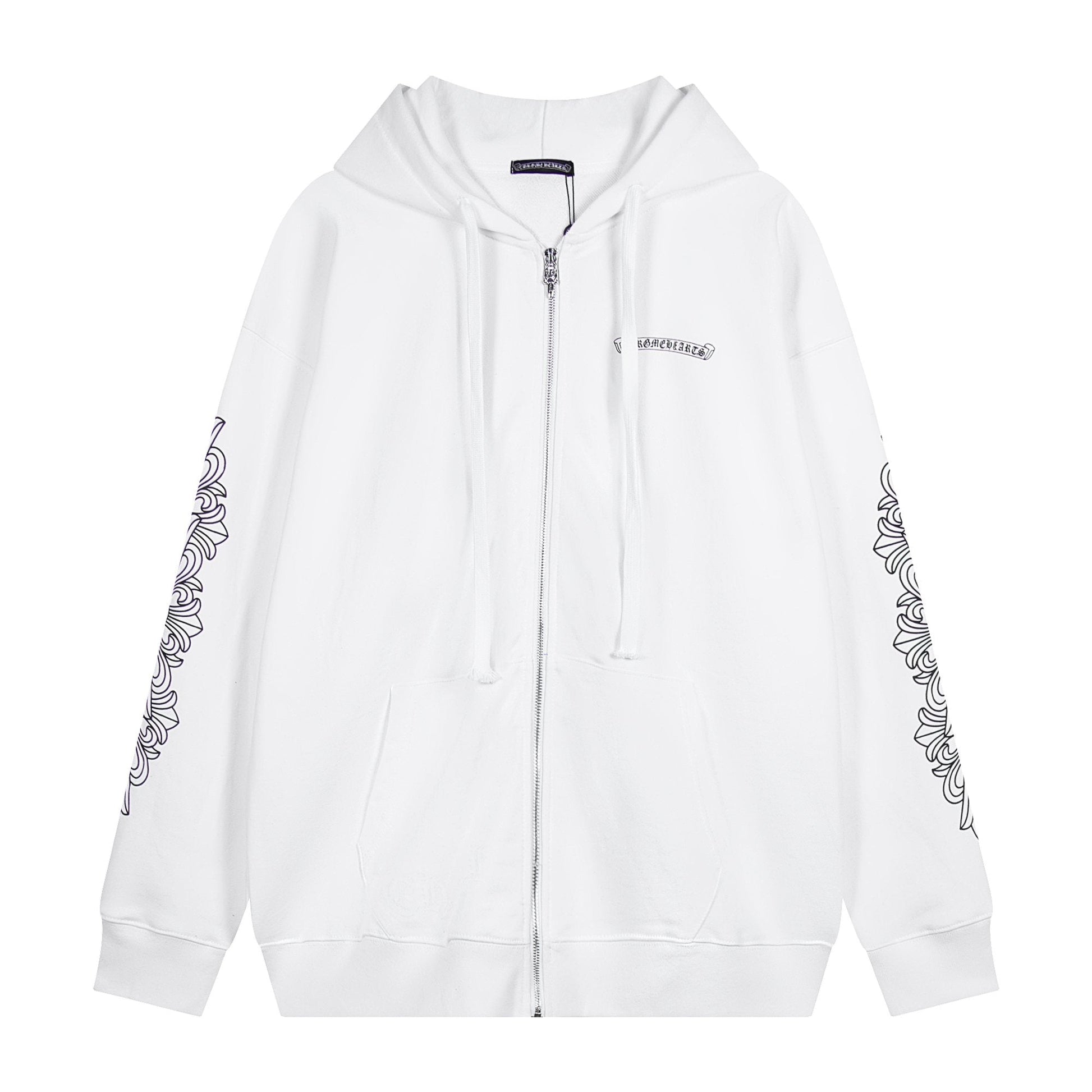 Chrome Hearts Horseshoe Cross Graphic Zip Hoodie — hero