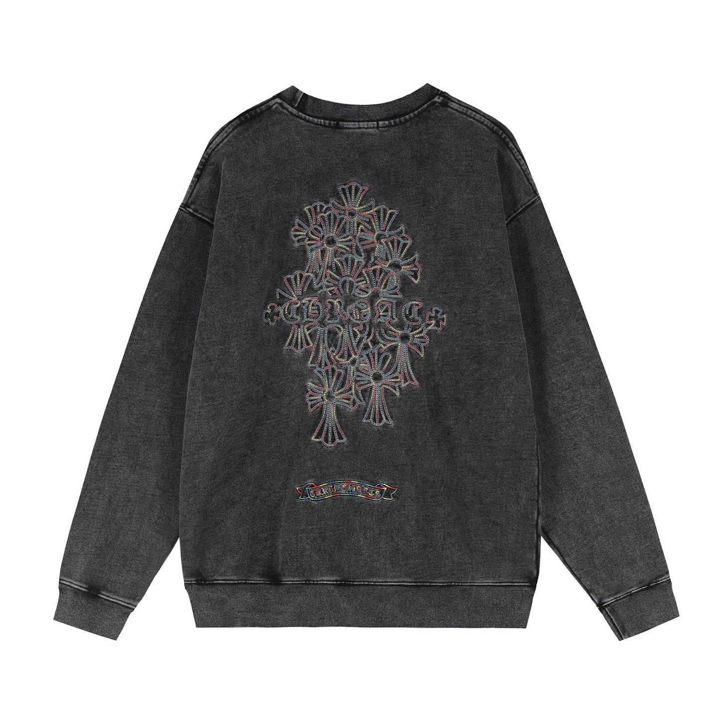 Chrome Hearts Cross Motif Embroidered Crewneck Sweatshirt — back