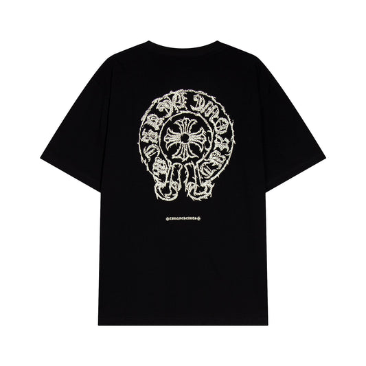 Chrome Hearts Sanskrit Horseshoe Cross Graphic T-Shirt — hero