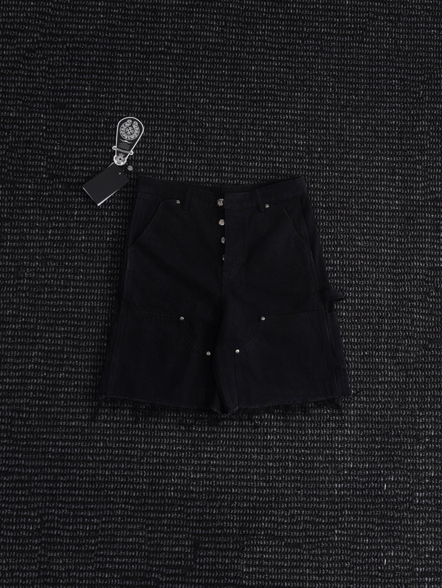 Chrome Hearts Black Utility Shorts — hero