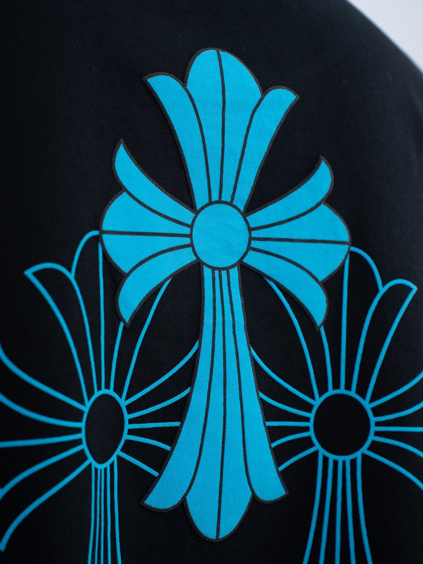 Chrome Hearts Horseshoe Slogan Graphic T-Shirt — detail