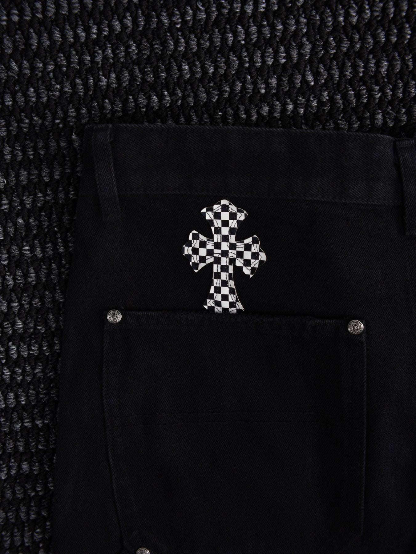 Chrome Hearts Cross Patch Cargo Shorts — detail