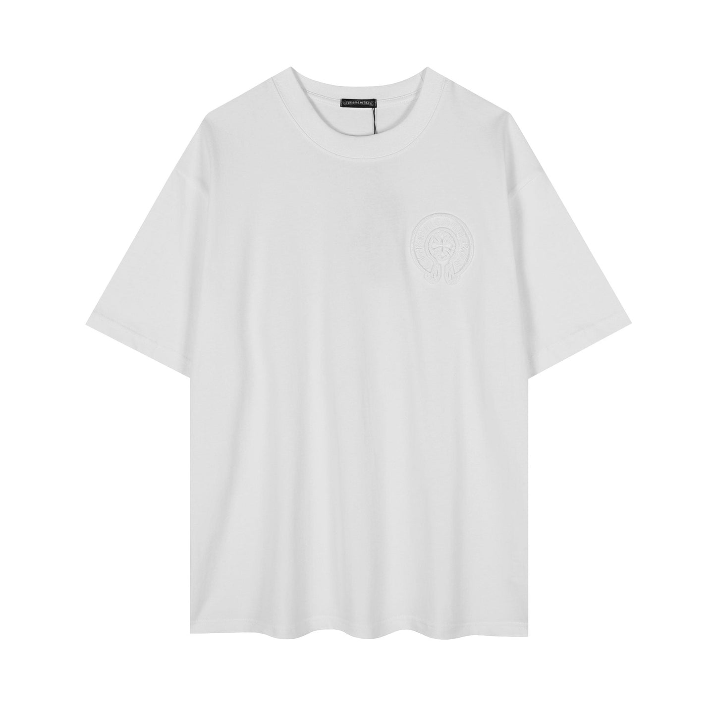 Chrome Hearts Horseshoe Embroidered Short-Sleeve T-Shirt — front