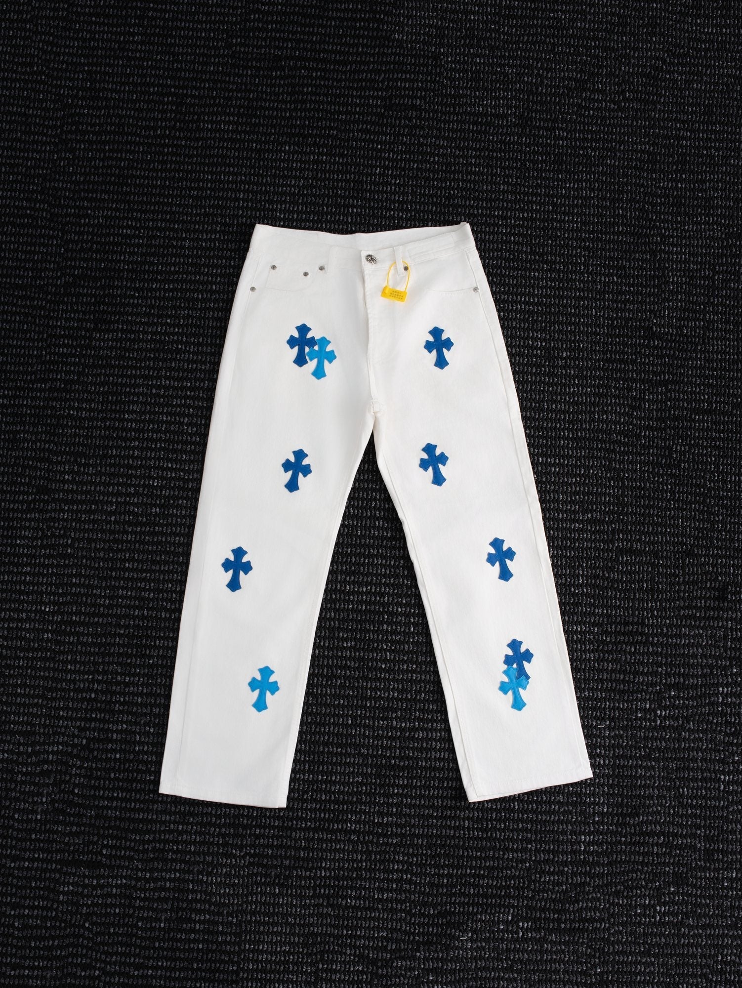 Chrome Hearts White Cross Patch Jeans — hero