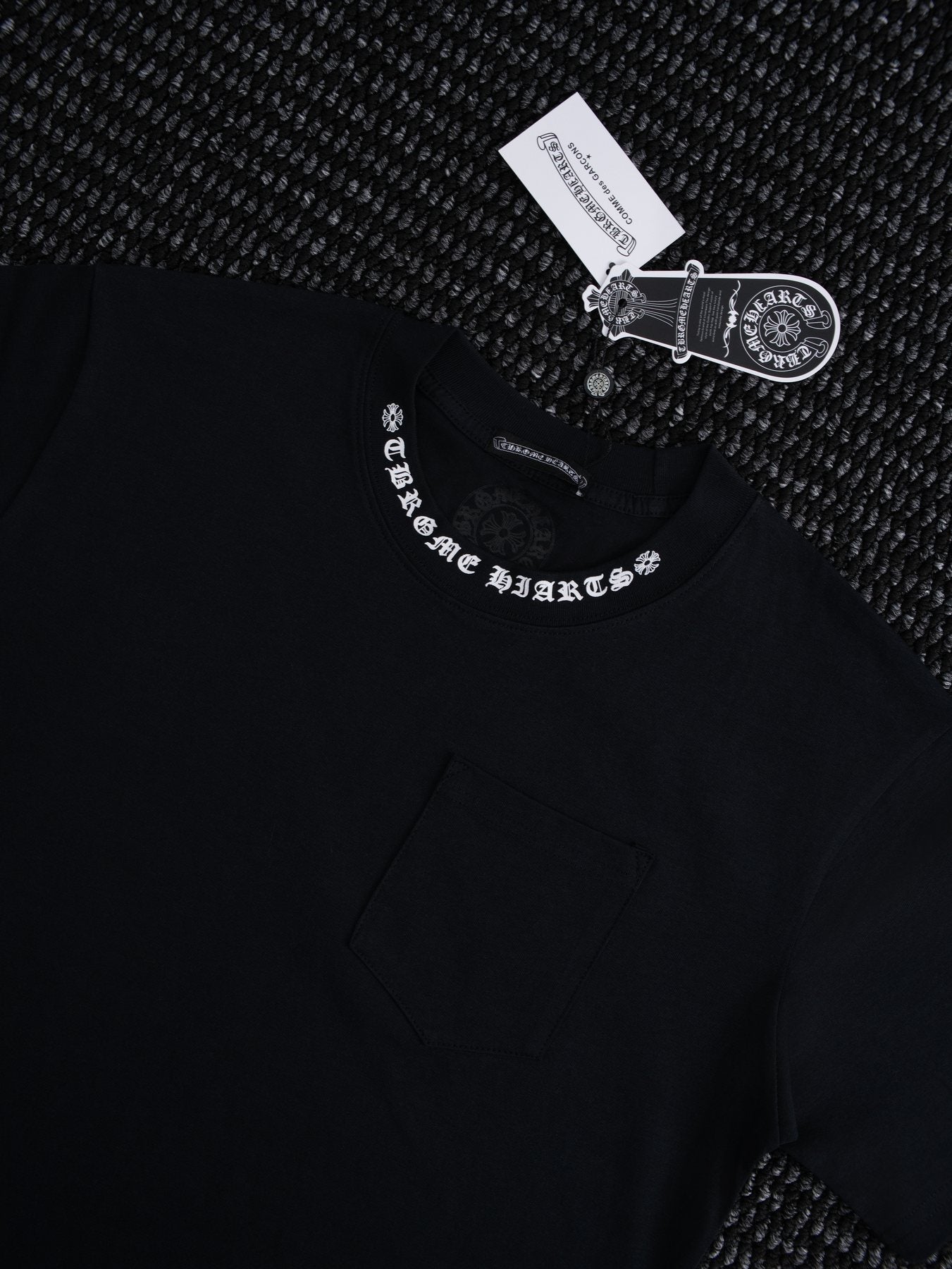 Chrome Hearts Sanskrit Letter Pocket Short-Sleeve T-Shirt — context