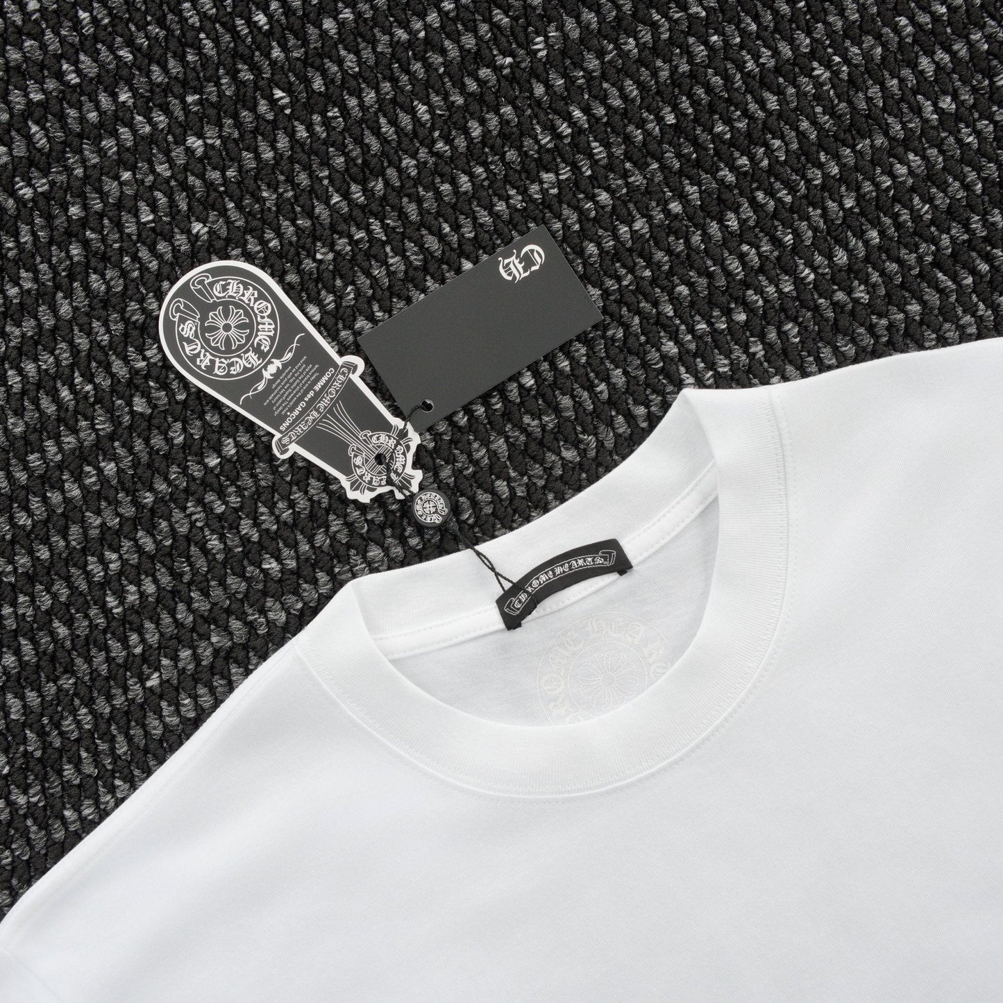 Chrome Hearts Beijing Horseshoe Script Graphic T-Shirt — hang_tag