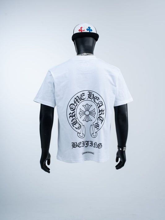 Chrome Hearts Beijing Horseshoe Script Graphic T-Shirt — hero