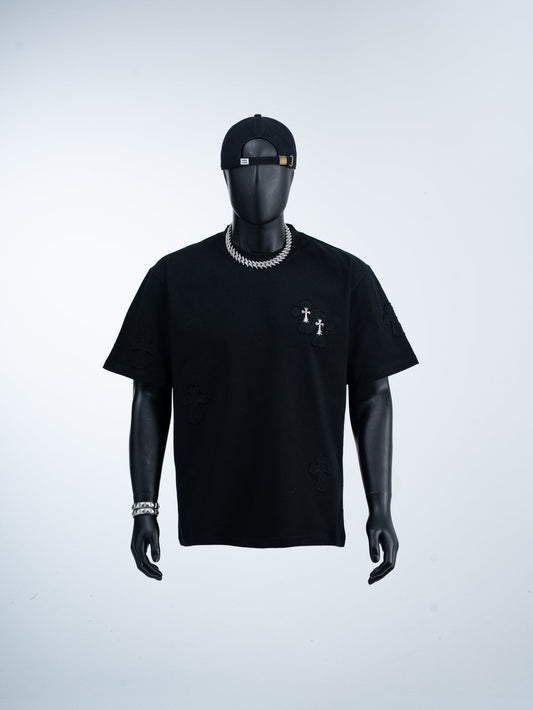 Chrome Hearts Slogan Cross Graphic T-Shirt — hero