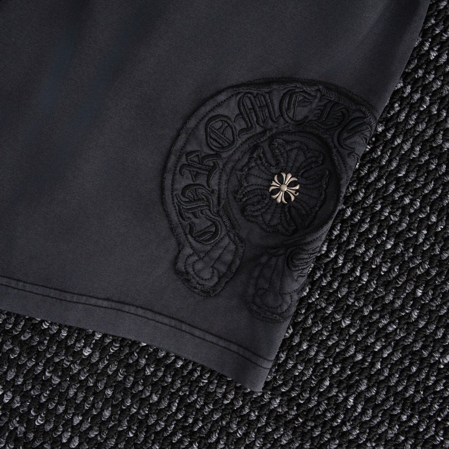 Chrome Hearts Horseshoe Floral Embroidered Shorts — detail